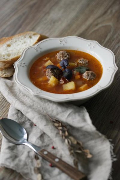 Суп с фрикадельками - Обед для отличника в мультиварке REDMOND RMC-M70